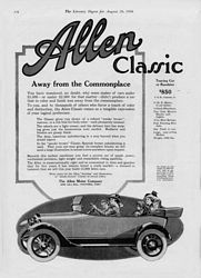 Allen Motor Car Company Classic Ads