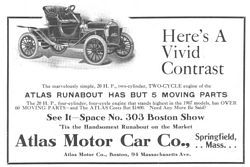 Atlas Motor Car Company Classic Ads