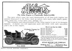 Atlas Motor Car Company Classic Ads