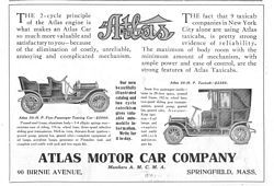 Atlas Motor Car Company Classic Ads