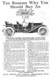 Atlas Motor Car Company Classic Ads