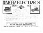 Baker Electric Motor Vehicle Company Car Classis Ads