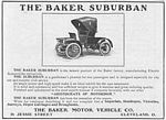 Baker Electric Motor Vehicle Company Car Classis Ads