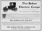 Baker Electric Motor Vehicle Company Car Classis Ads