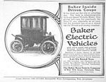 Baker Electric Motor Vehicle Company Car Classis Ads