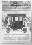 Baker Electric Motor Vehicle Company Car Classis Ads