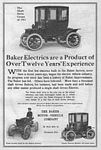 Baker Electric Motor Vehicle Company Car Classis Ads