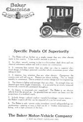 1912 Baker Electric Cars