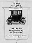 Baker Electric Motor Vehicle Company Car Classis Ads