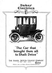 1912 Baker Electric Cars