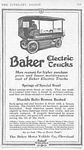 Baker Electric Motor Vehicle Company Car Classis Ads