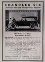 Chandler Motor Car Company Classic Ads