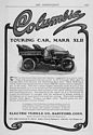 Columbia Electric Vehicle Company Classic Car Ads