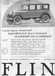 Flint Motor Company Classic Car Ads