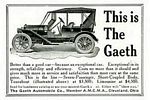 Gaeth Automobile Company Classic Car Ads