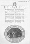 Lafayette Automobile Compant Classic Car Ads