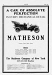 Matheson Automobile Company Classic Car Ads