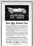 The Motor Car Mfg. Company Pathfinder Classic Car Ads