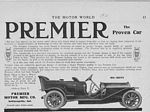 Premier Motor Corporation Classic Car Ads