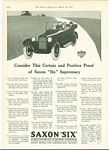 Saxon Motor Car Corp. - Classic Car Ads