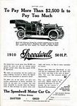 Speedwell Motor Car Company - Classic Car Ads