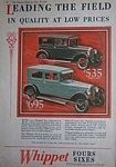 Willys Overland Whippet Classic Car Ads