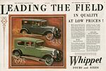 Willys Overland Whippet Classic Car Ads