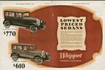 Willys Overland Whippet Classic Car Ads