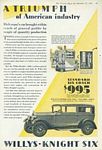 Willys Overland - Willys Knight Classic Car Ads