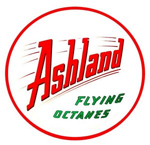 Ashland Gasoline Vinyl Decal Gas Pump Signs