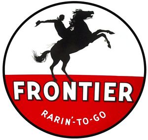 Frontier Gasoline Vinyl Decal Gas Pump Signs