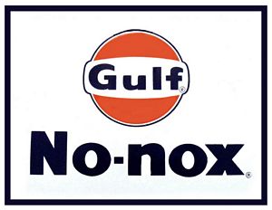 Gulf Gasoline Vinyl Decal Gas Pump Signs