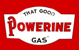 Powerine Gas Gasoline Vinyl Decal Gas Pump Signs