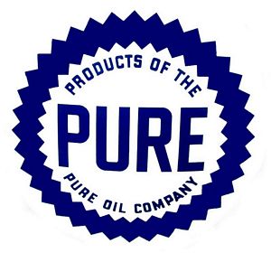 Pure Gas Gasoline Vinyl Decal Gas Pump Signs