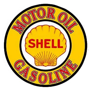 Shell Gas Gasoline Vinyl Decal Gas Pump Signs