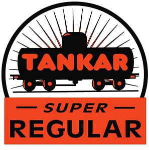 Tankar Gas Gasoline Vinyl Decal Gas Pump Signs