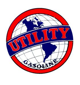 Utility Gas Gasoline Vinyl Decal Gas Pump Signs