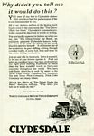 1919 Clydesdale Truck Classic Ads