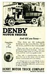 1916 Denby Truck Classic Ads