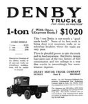 1916 Denby Truck Classic Ads