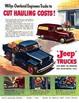 1949 Willys Overland Willys-Knight Jeep Truck Company Classic Ads