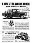 1950 Willys Overland Willys-Knight Jeep Truck Company Classic Ads