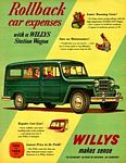 1951 Willys Overland Willys-Knight Jeep Truck Company Classic Ads