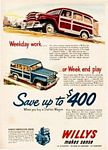 1951 Willys Overland Willys-Knight Jeep Truck Company Classic Ads