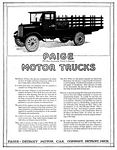 1918 Paige Motor Truck Company Classic Ad