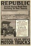 1916 Republic Motor Truck Company - Trucks Classic Ads