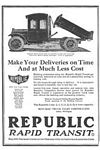 1922 Republic Motor Truck Company - Trucks Classic Ads