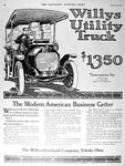 1914 Willys Overland Willys-Knight Jeep Truck Company Classic Ads