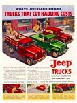 1949 Willys Overland Willys-Knight Jeep Truck Company Classic Ads